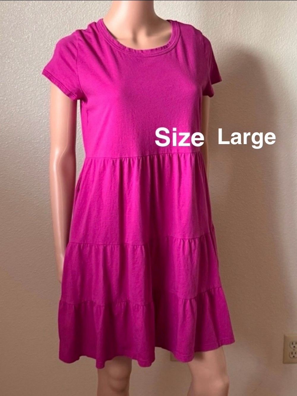 Time and Tru Women's  Tiered Cotton Mini Dress